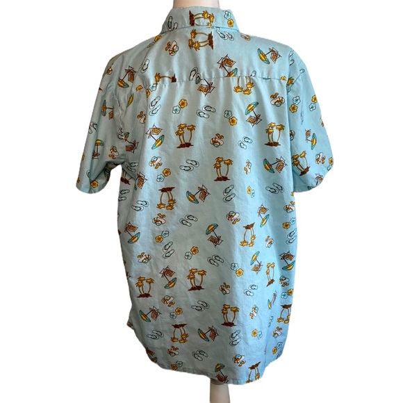 BocaBay Hawaiian Style Button Up Shirt Size XL - Picture 2 of 6